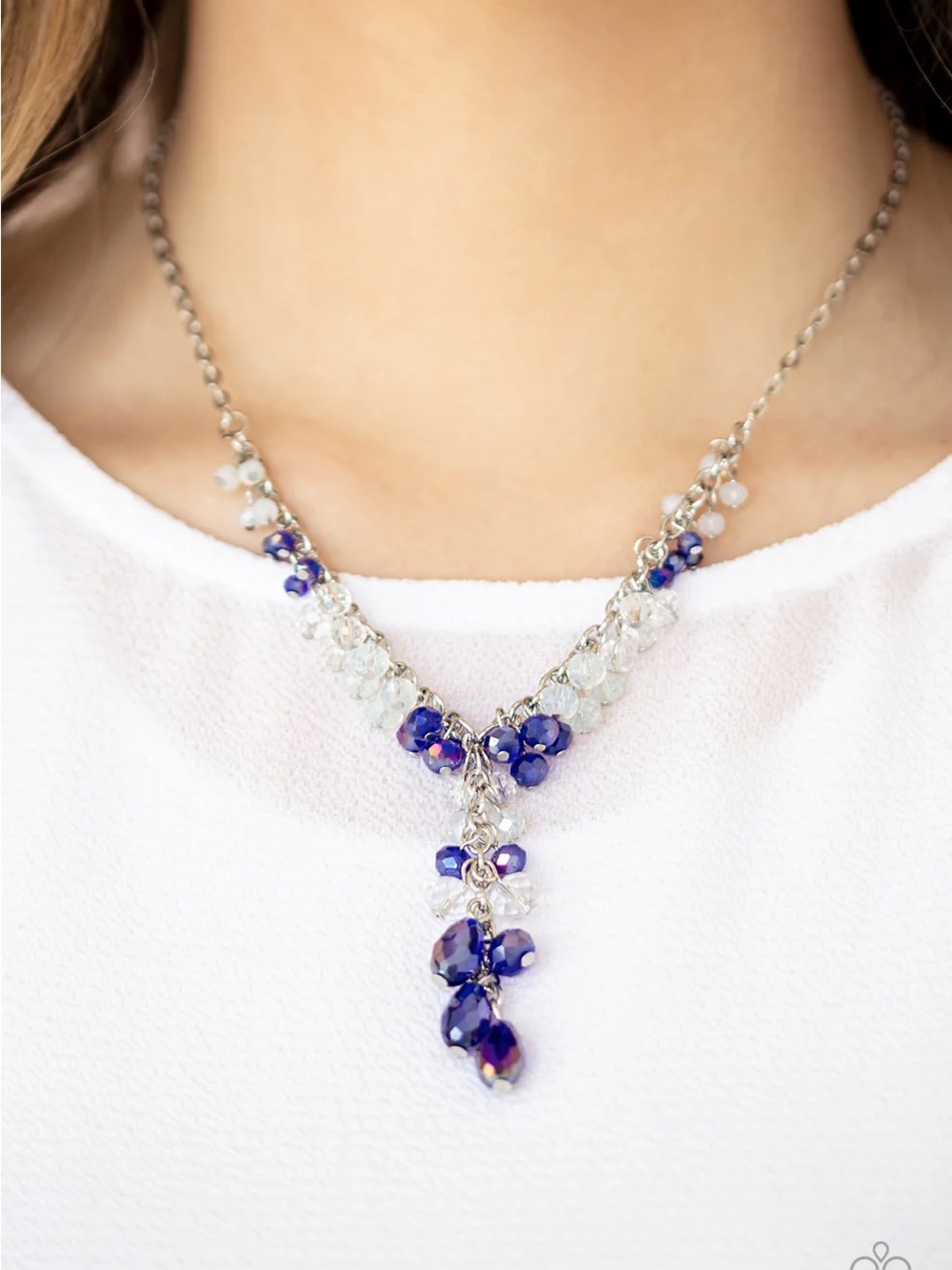 Paparazzi Jewelry - Iridescent Illumination Blue Necklace